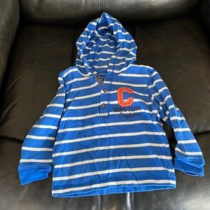 Boys long sleeve hooded shirt